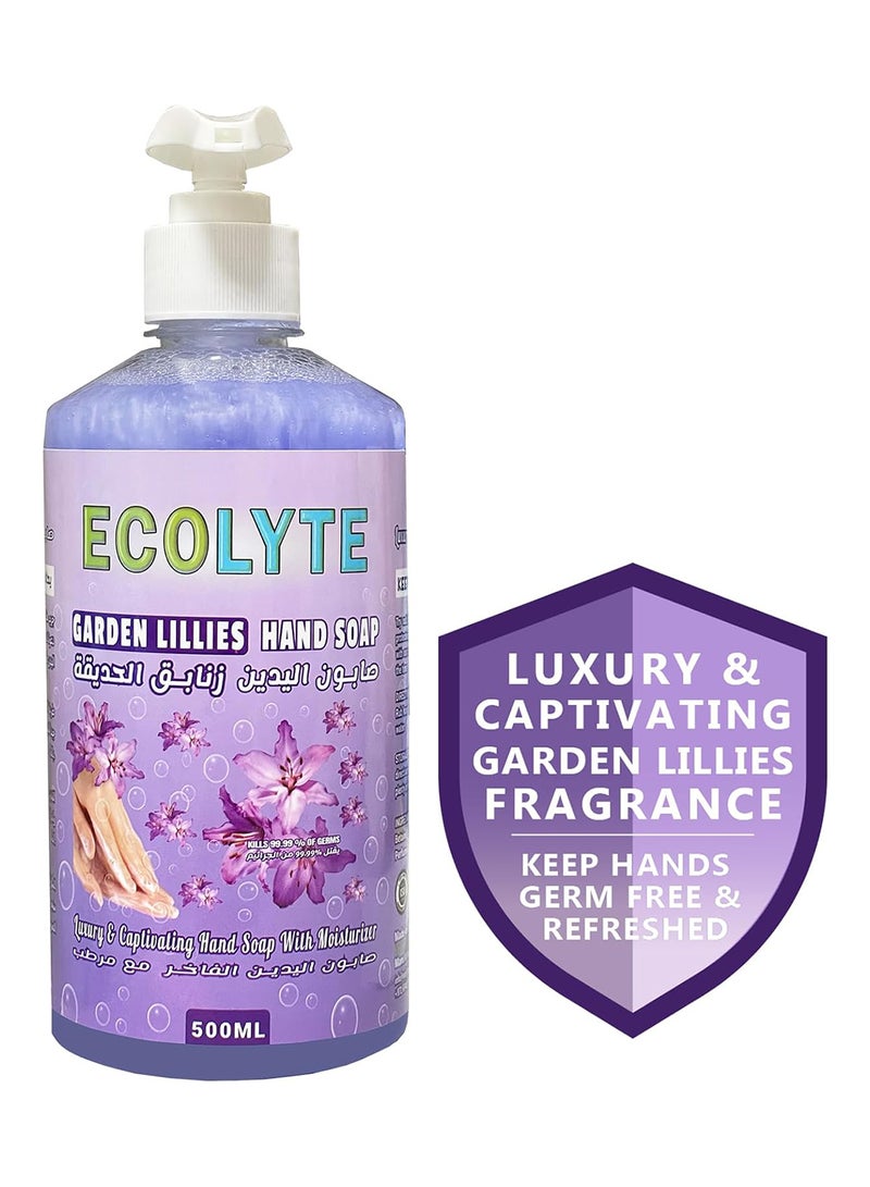 ECOLYTE+ Garden Lillies Hand Soap 500ml - Image 2